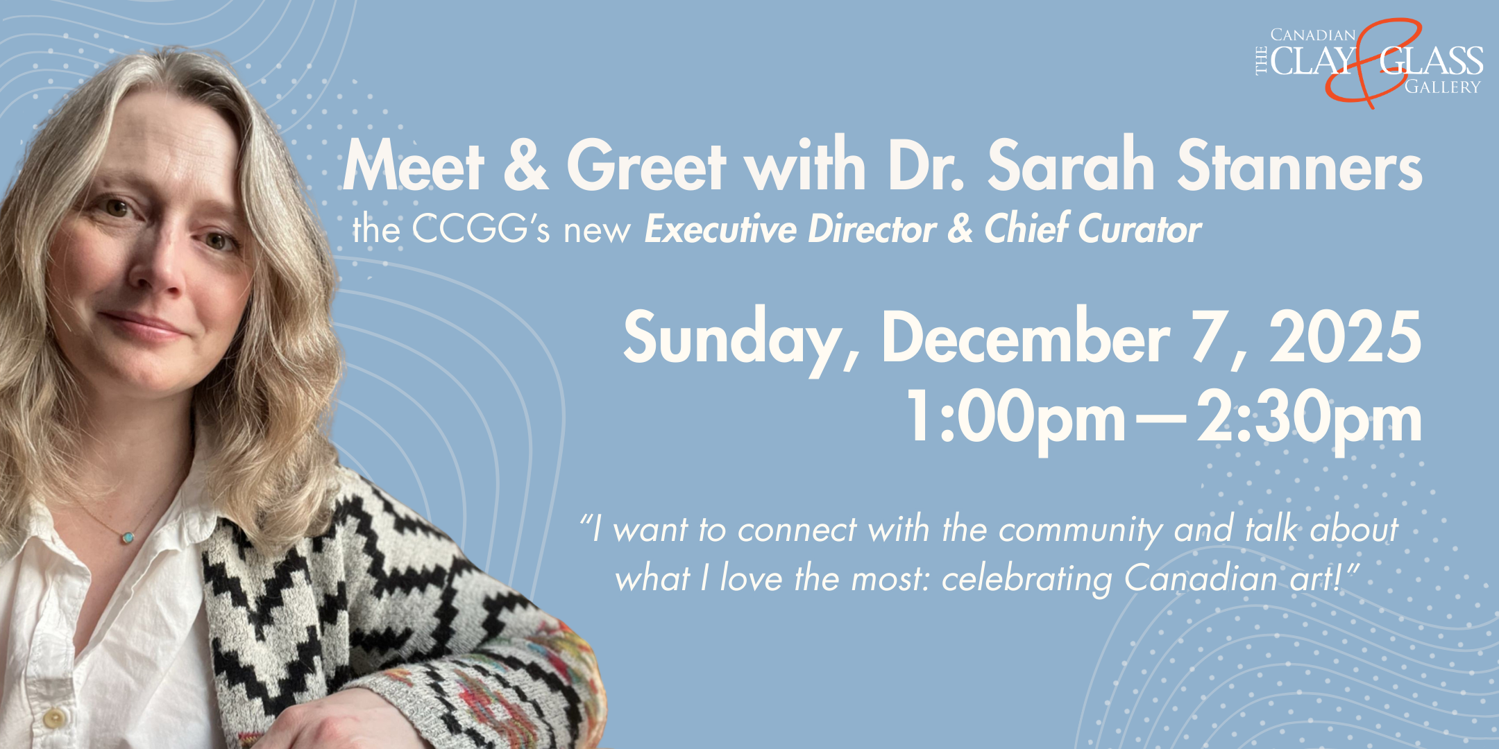 Meet & Greet with Dr. Sarah Stanners, the CCGG’s new Executive Director