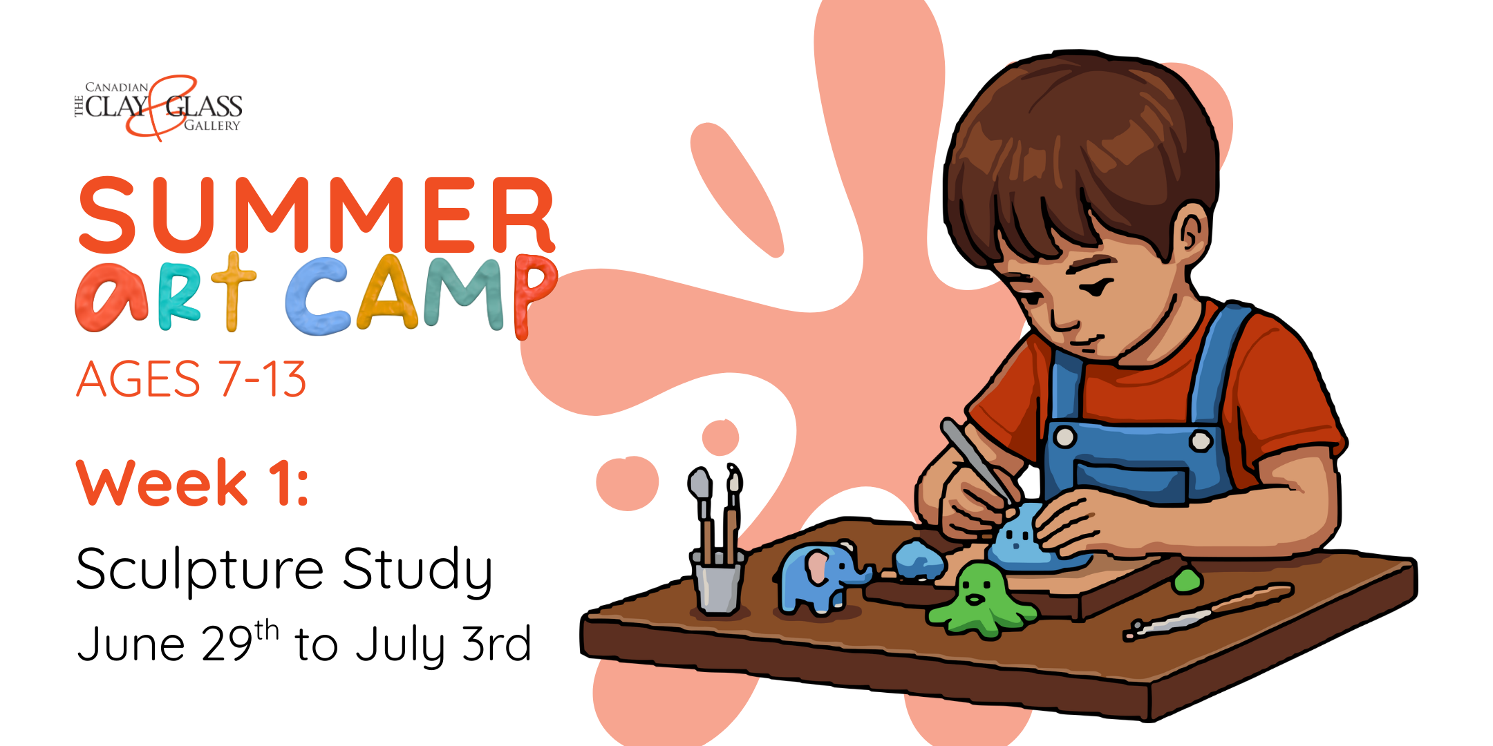 Summer Art Camp Week 1 (4-Day Week): Sculpture Study