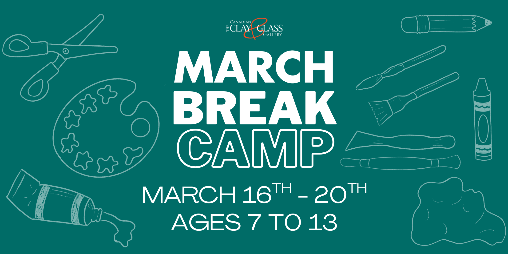 March Break Art Camp Canadian Clay & Glass