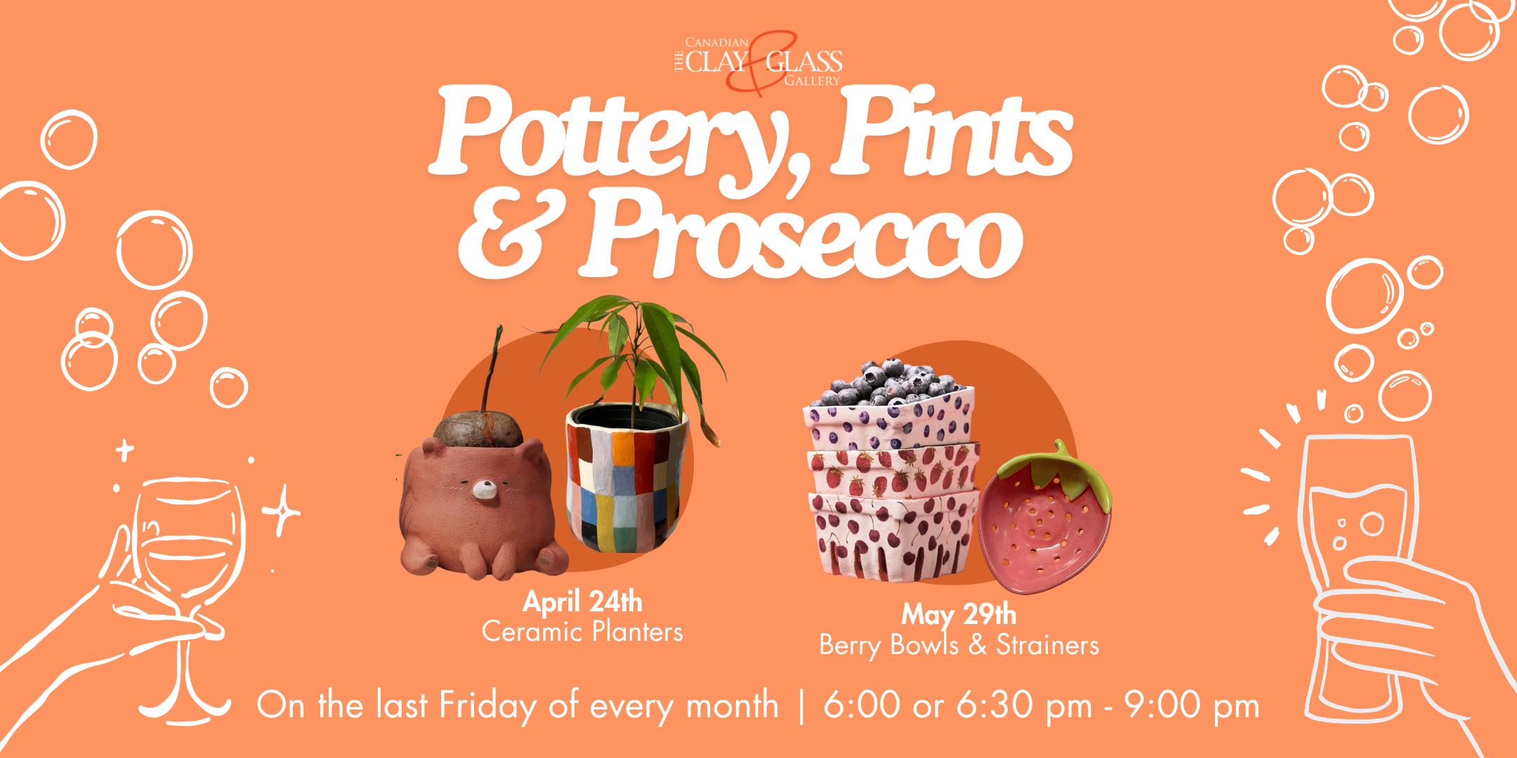 Pottery, Pints & Prosecco: BERRY BOWL & STRAINERS