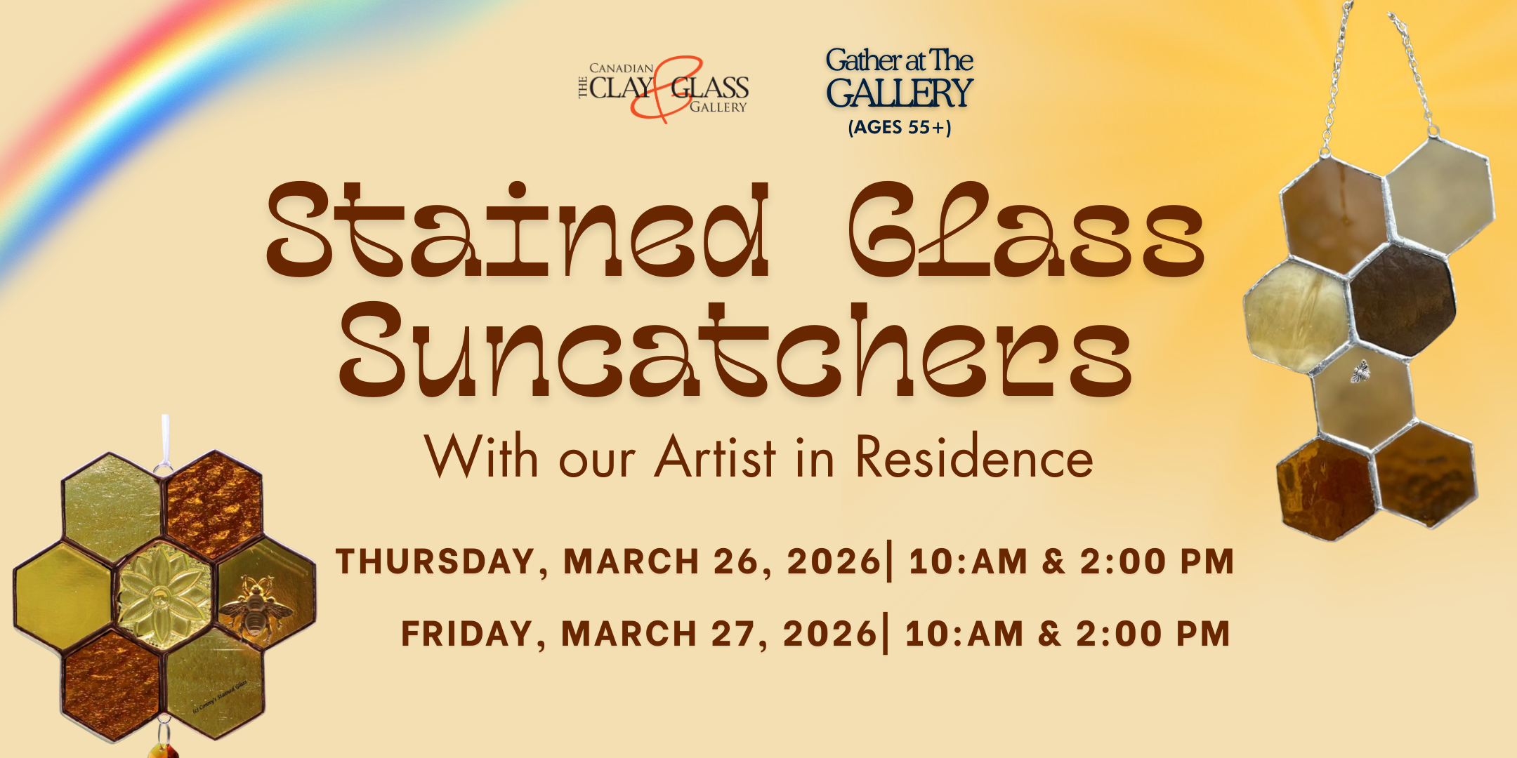 Gather at the Gallery: Stained Glass Suncatchers (55+)