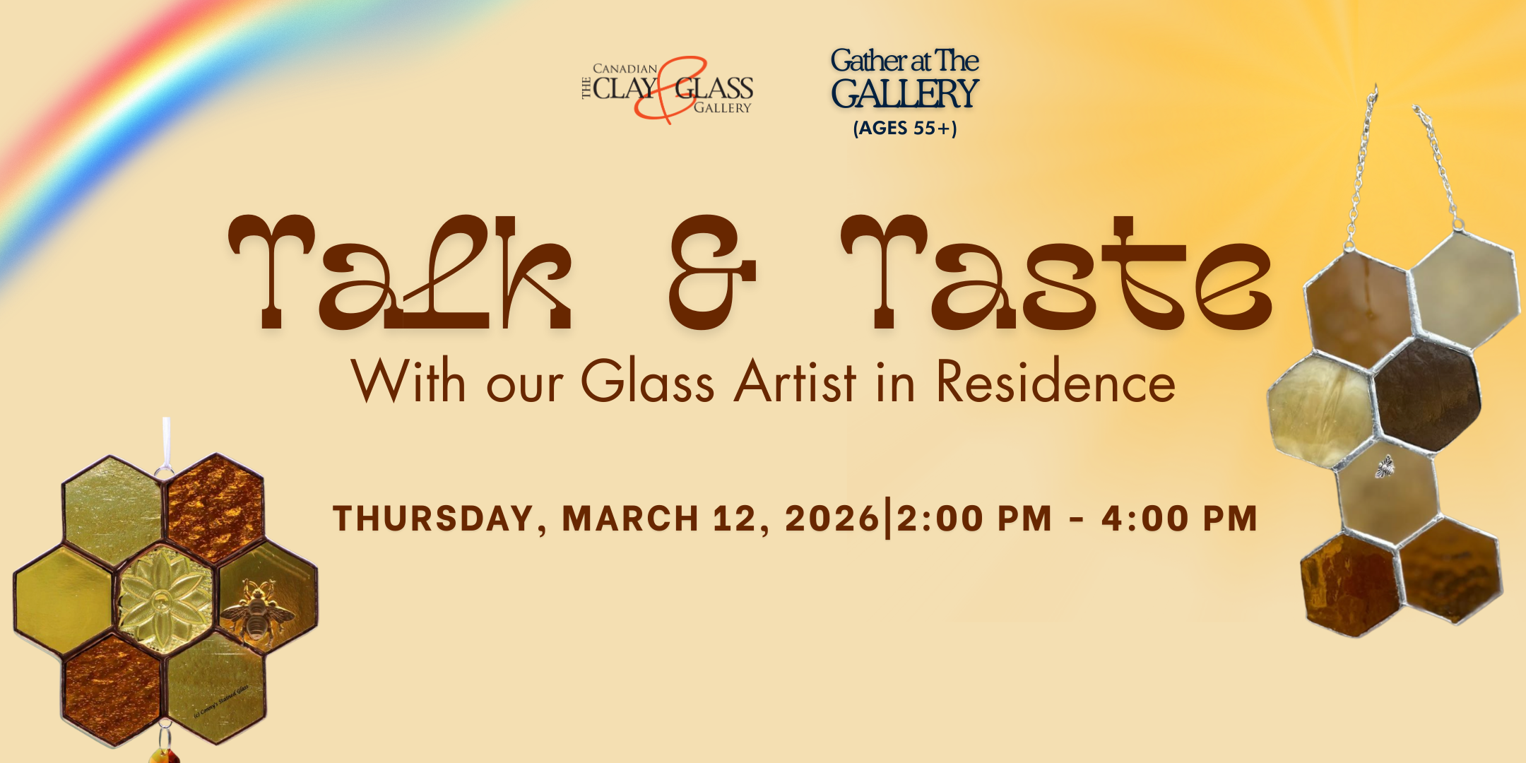 Gather at the Gallery: Talk & Taste - Glass Artist in Residence (55+)