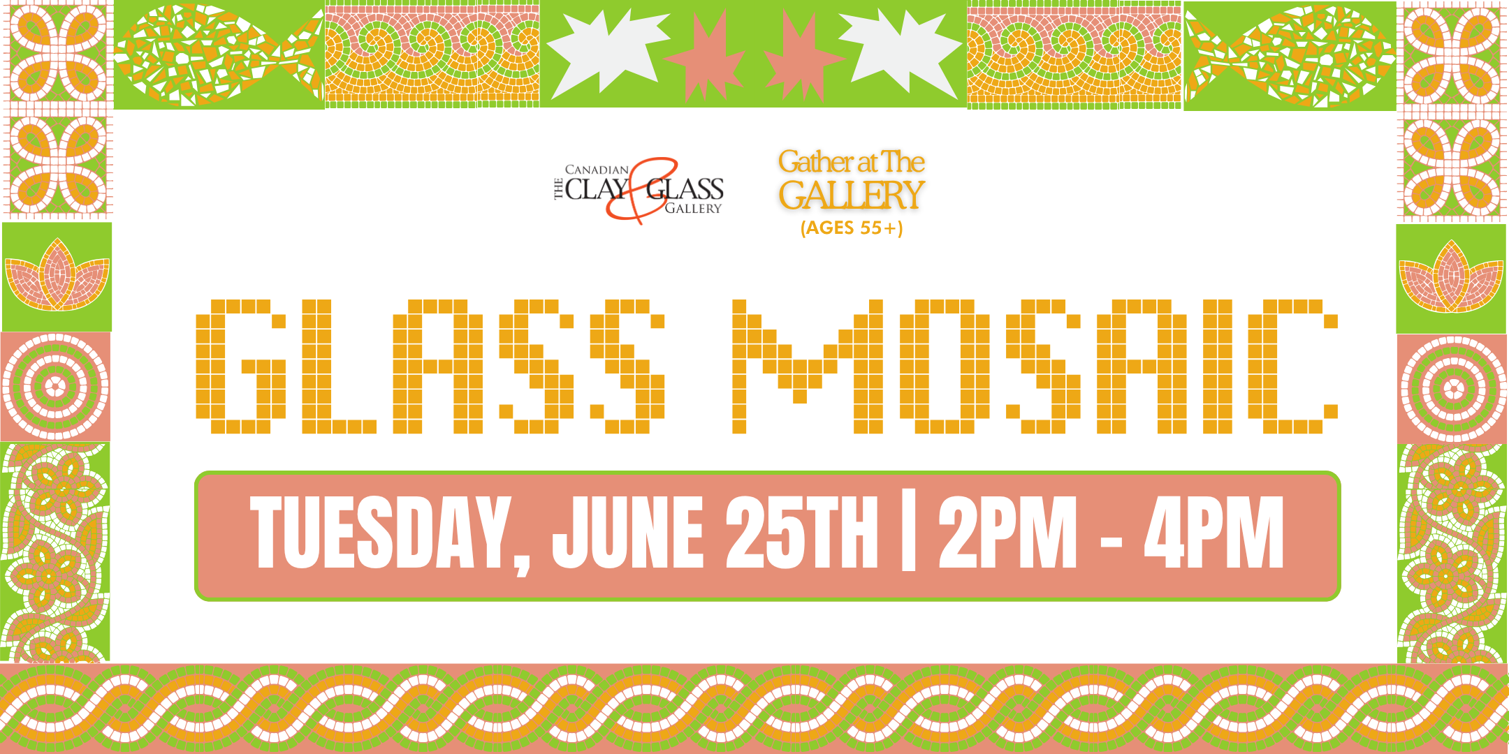 Gather at the Gallery: Glass Mosaics(55+)