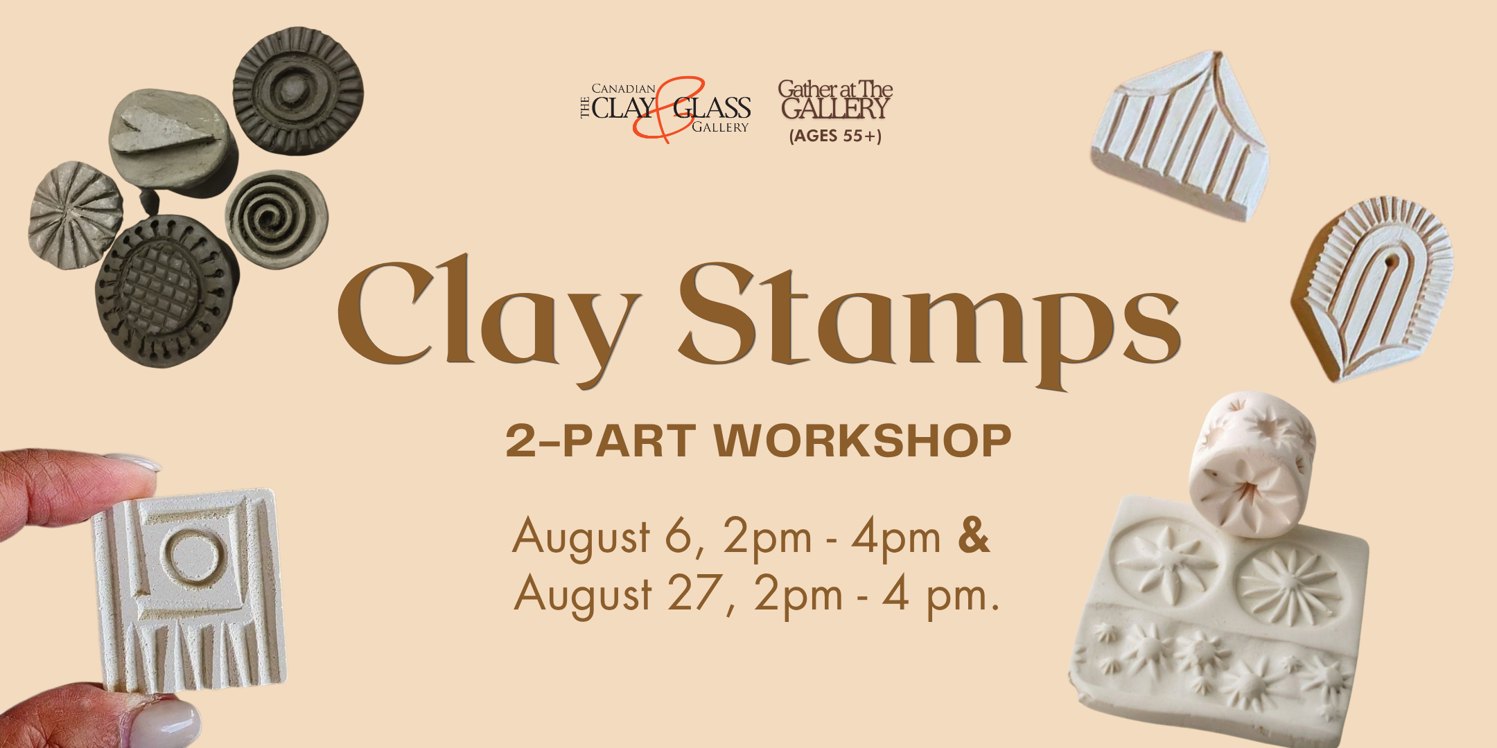 Gather at the Gallery: Ceramic Stamps Part 1 (55+)