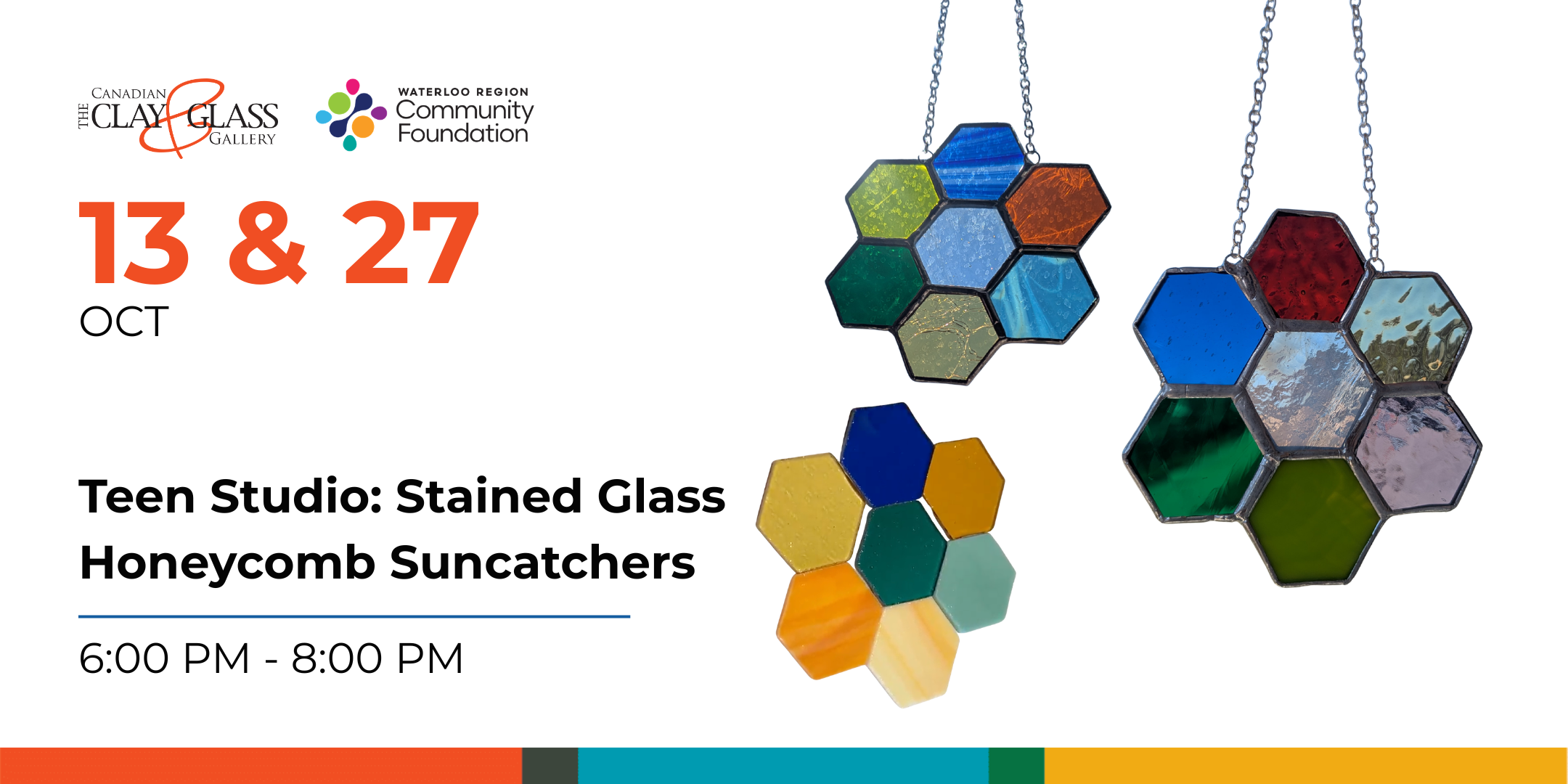 Teen Studio: Stained Glass Honeycomb Suncatchers